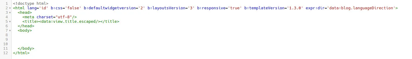 HTML 5, How to Create a Blogger Template from Scratch
